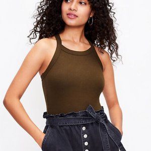 LOFT Ribbed Halter Bodysuit